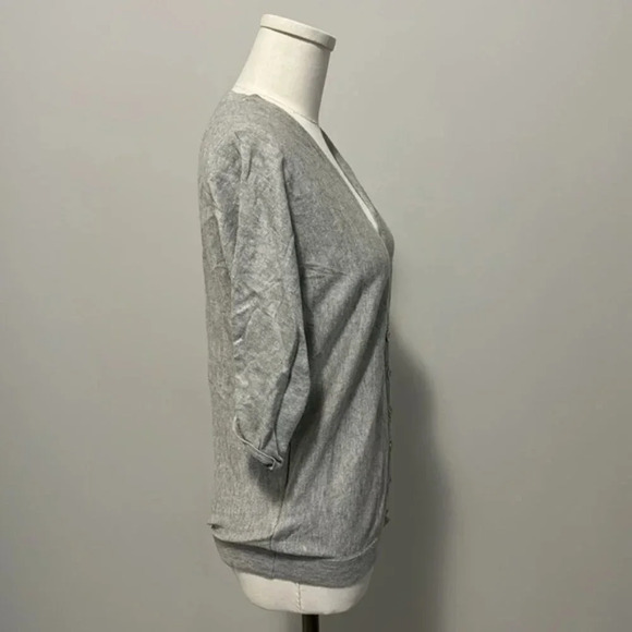 Banjo & Matilda Silk and Cashmere blend V  Neck button up Cardigan - Picture 4 of 9